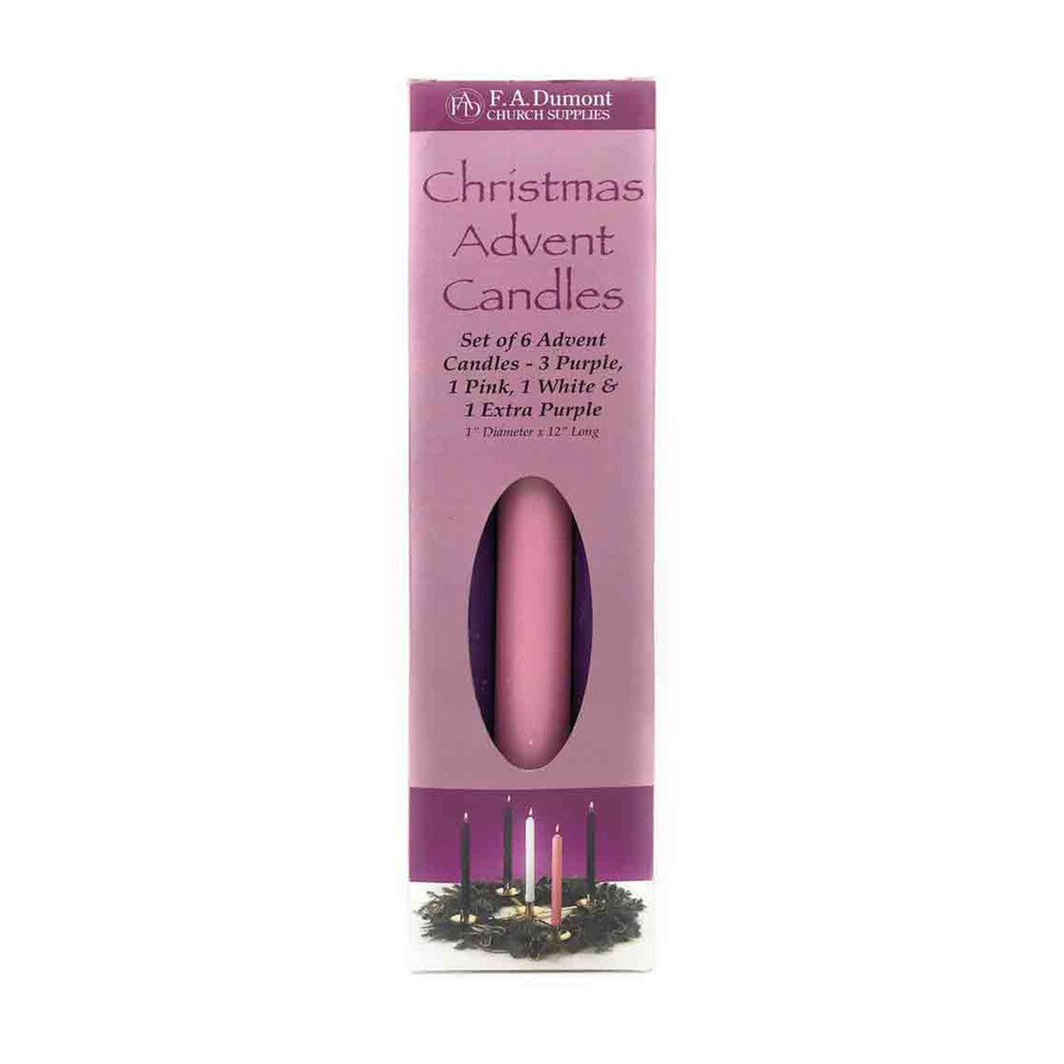 1" x 12" Advent Candles