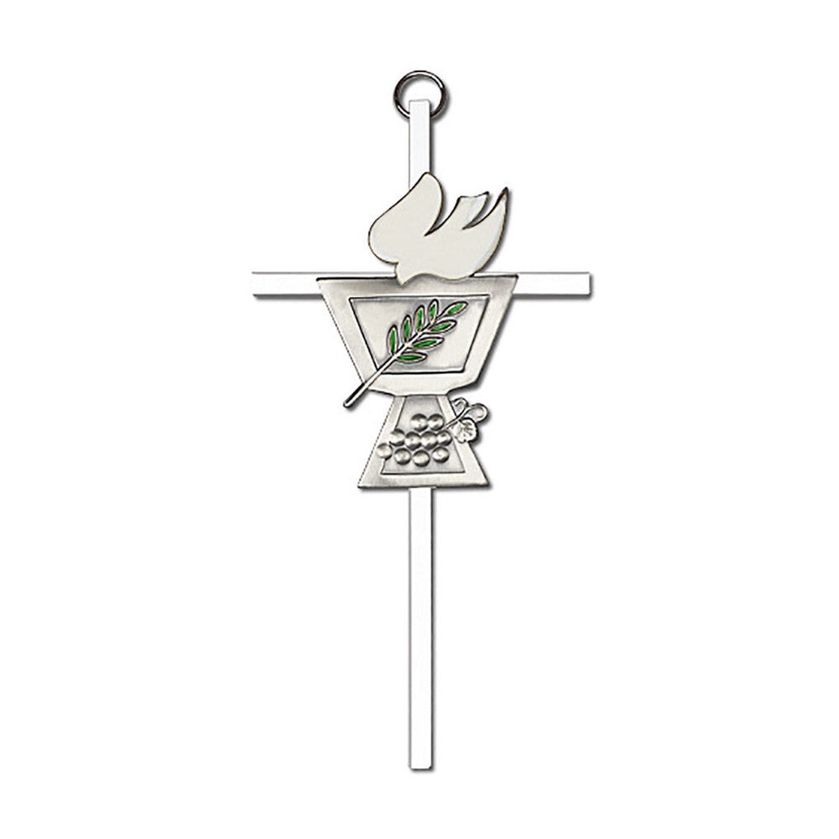 Confirmation Chalice Wall Cross - Metal, 6-Inch
