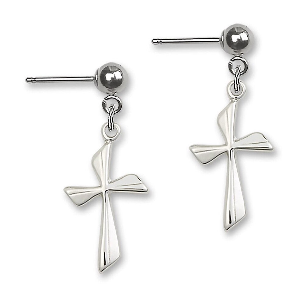 Cross E0016Y - 3/4 x 3/8 Earring