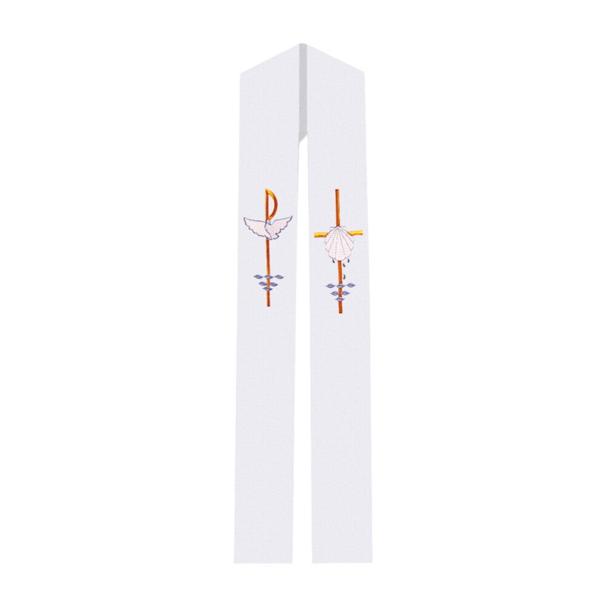 Dove and Shell Baptismal Overlay or Deacon Stole