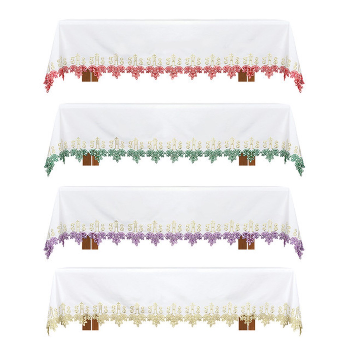 Floral IHS Altar Cloths