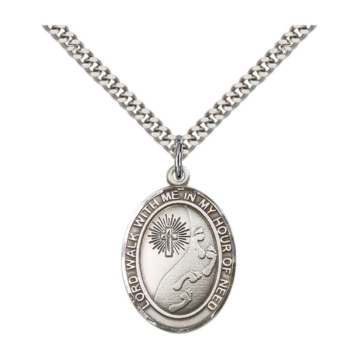 Footprints Cross Medal