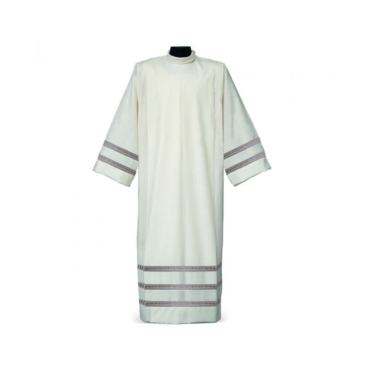 Gigliuccio Alb with Triple Embroidered Band