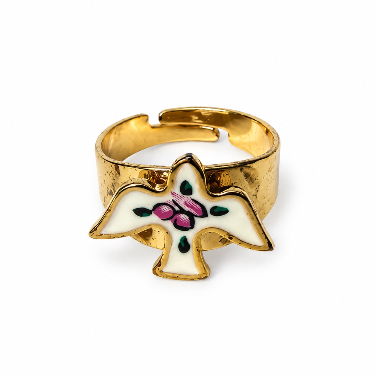 Gold Plated Cloisonn Ring