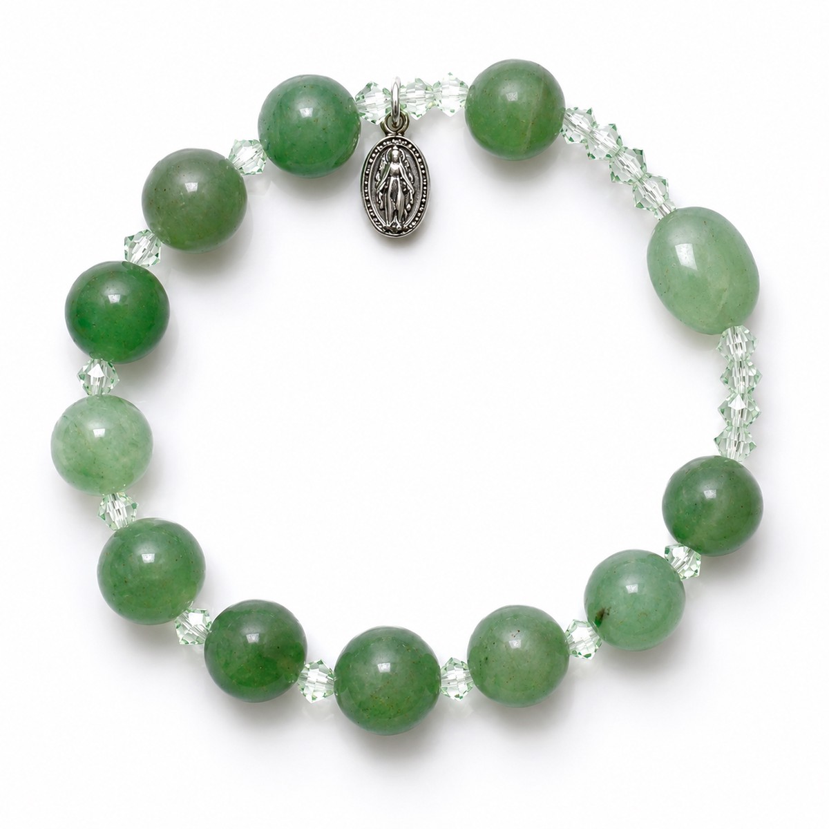 Green Jade Rosary Bracelet