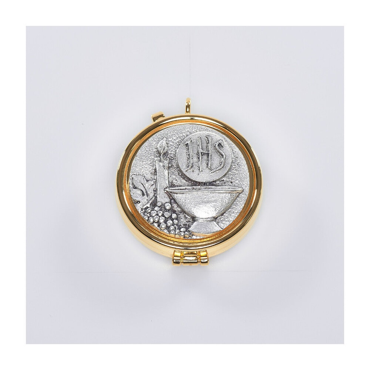 IHS, Grapes & Candle 15 Capacity Pyx