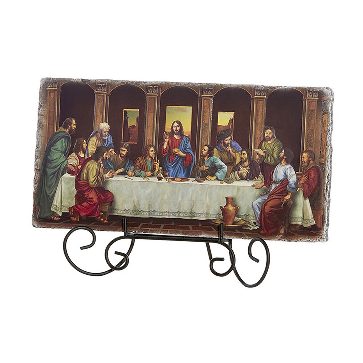Last Supper Adams Tile Plaque