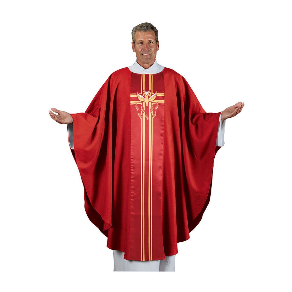 Lucia Collection Chasuble - Pentecost/Confirmation