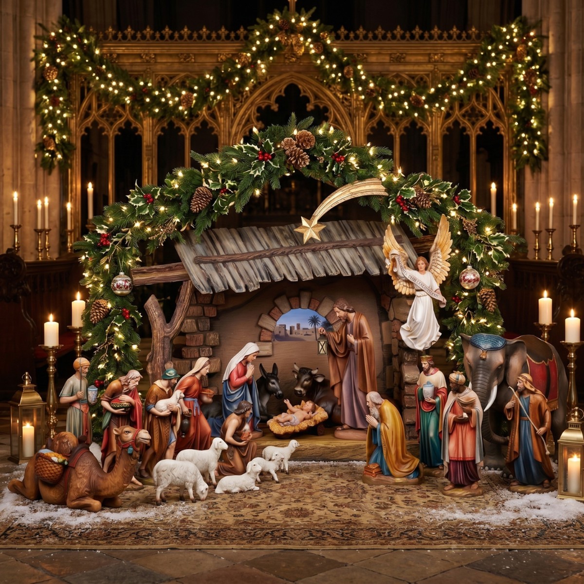 1902 Demetz Nativity Set