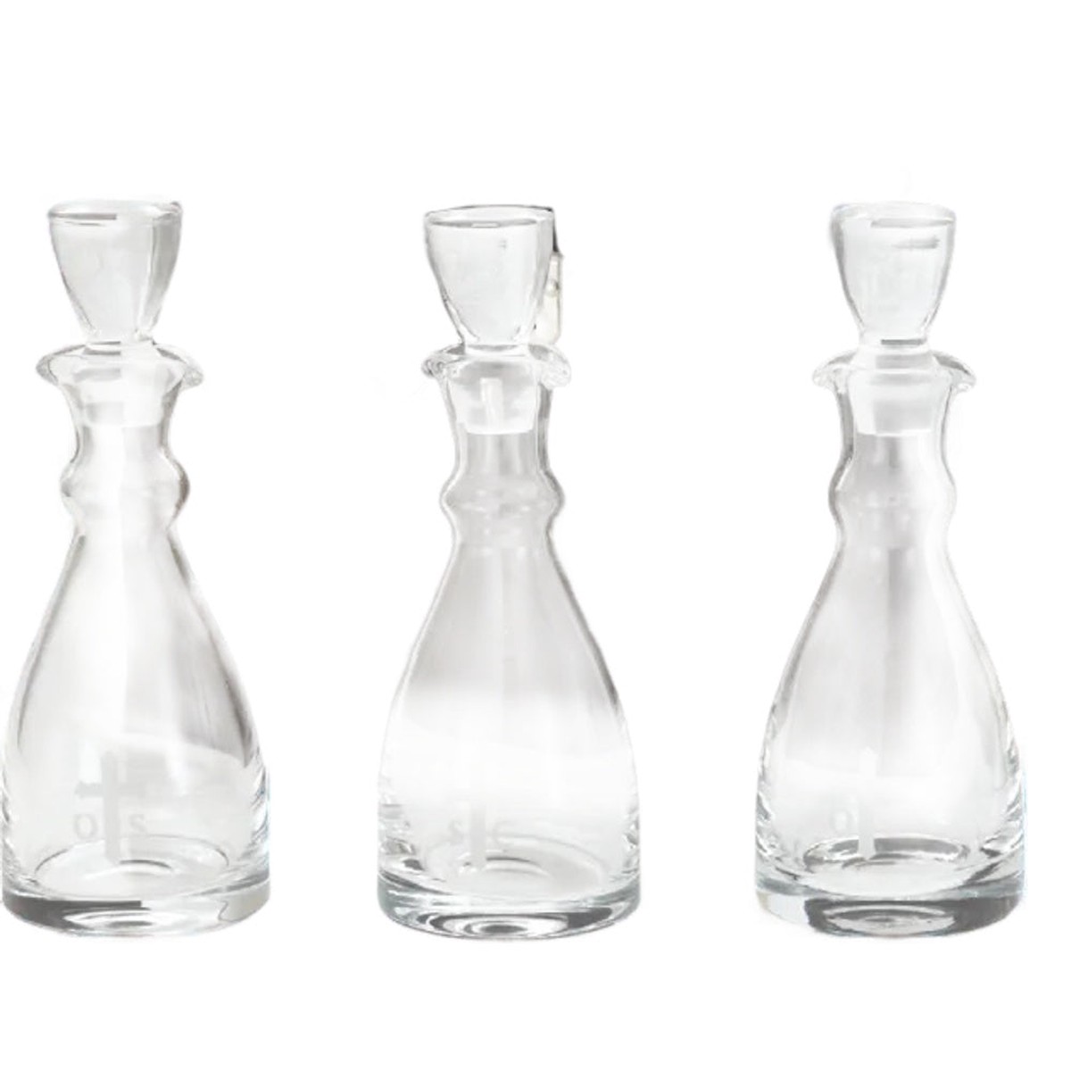 3pc. Chrismal Bottles