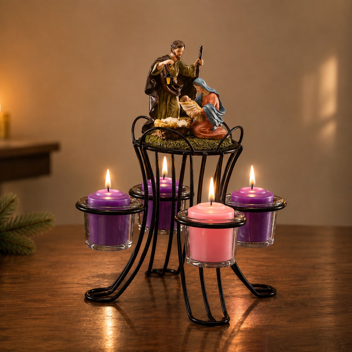 Nativity Advent Wreath