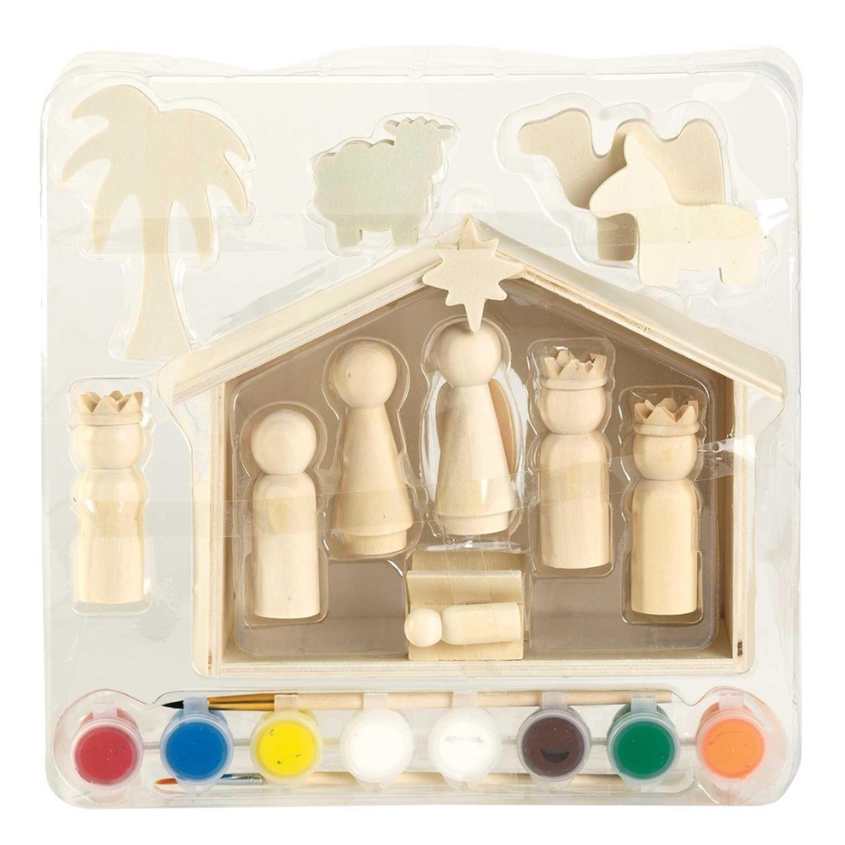 Nativity Wood Paint Set