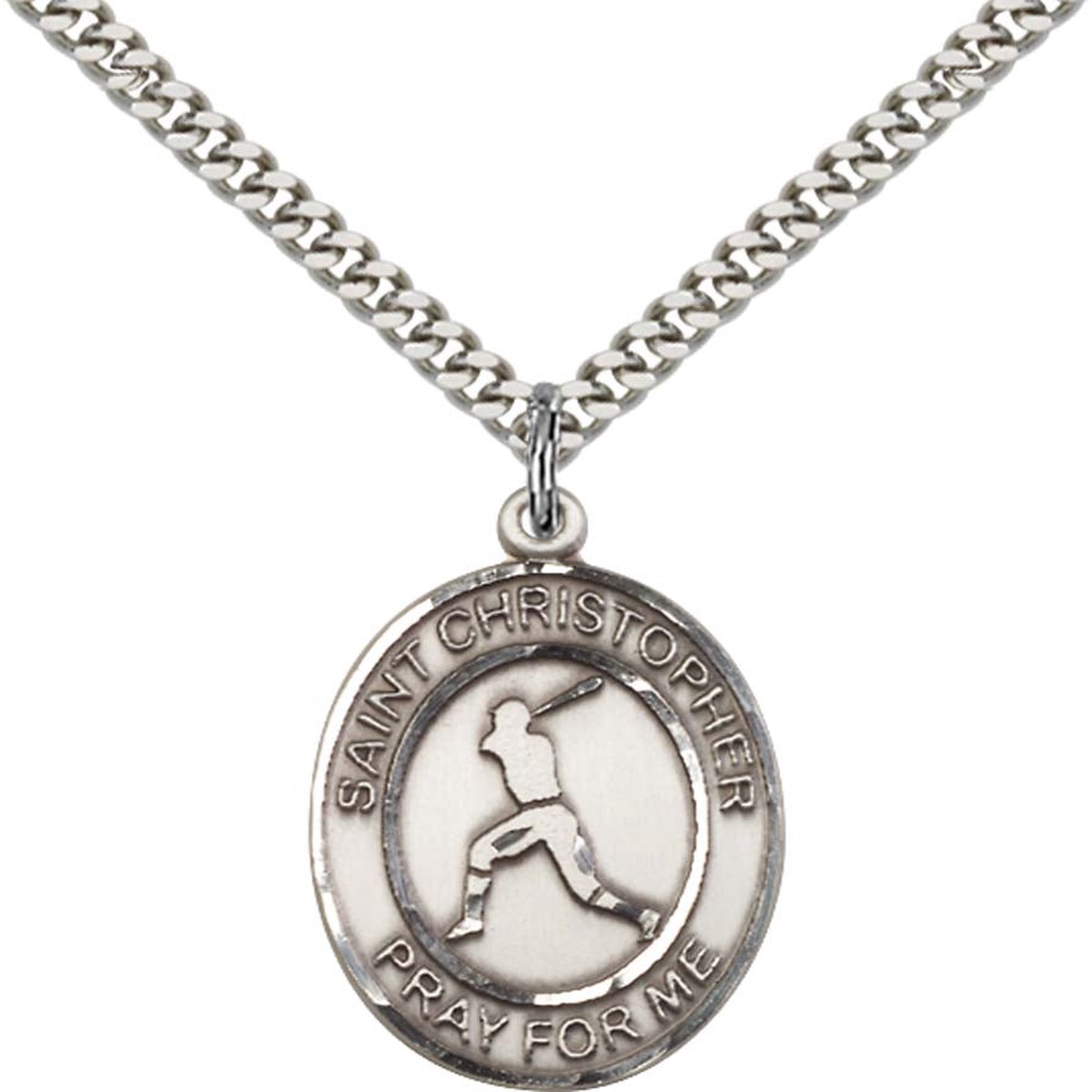 Saint Christopher Baseball Medal
