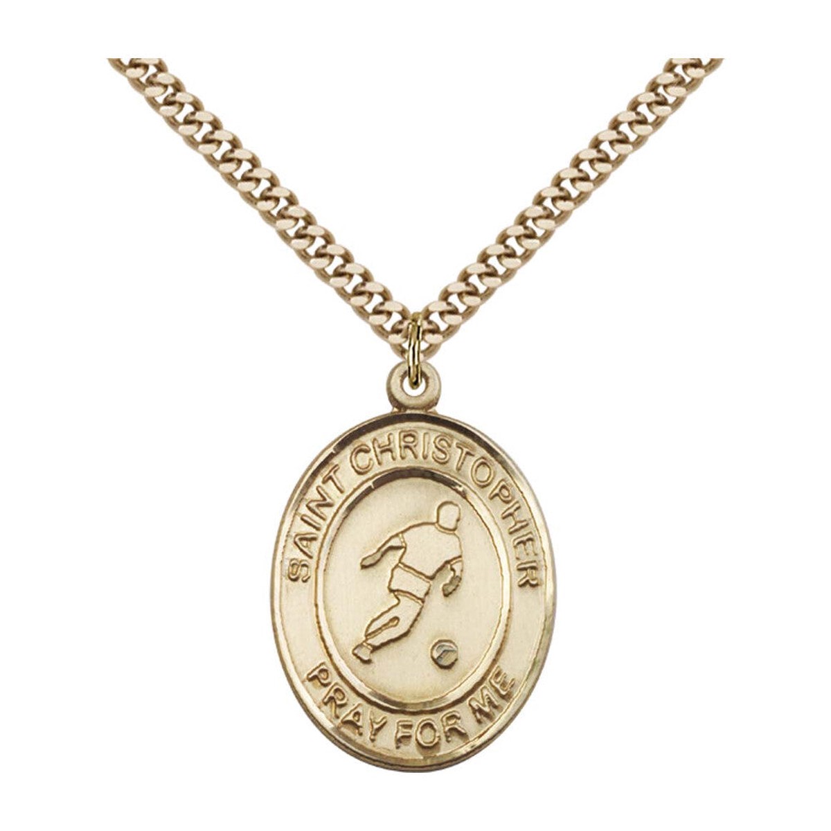 Saint Christopher Soccer Medal