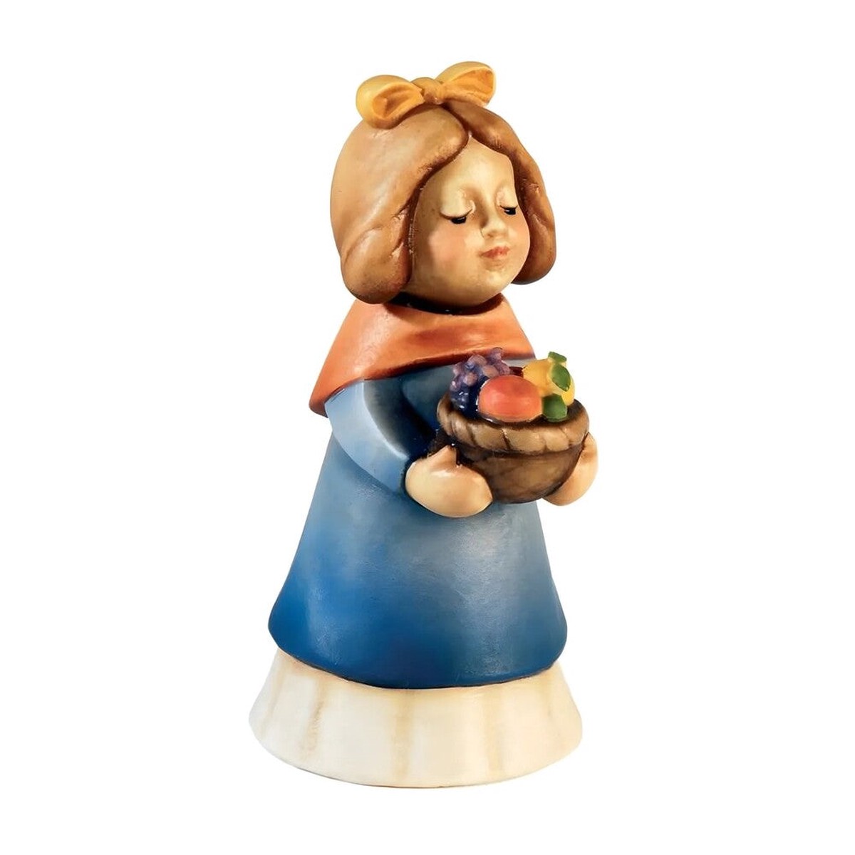 Shepherdess with Fruit Basket - Maple Wood