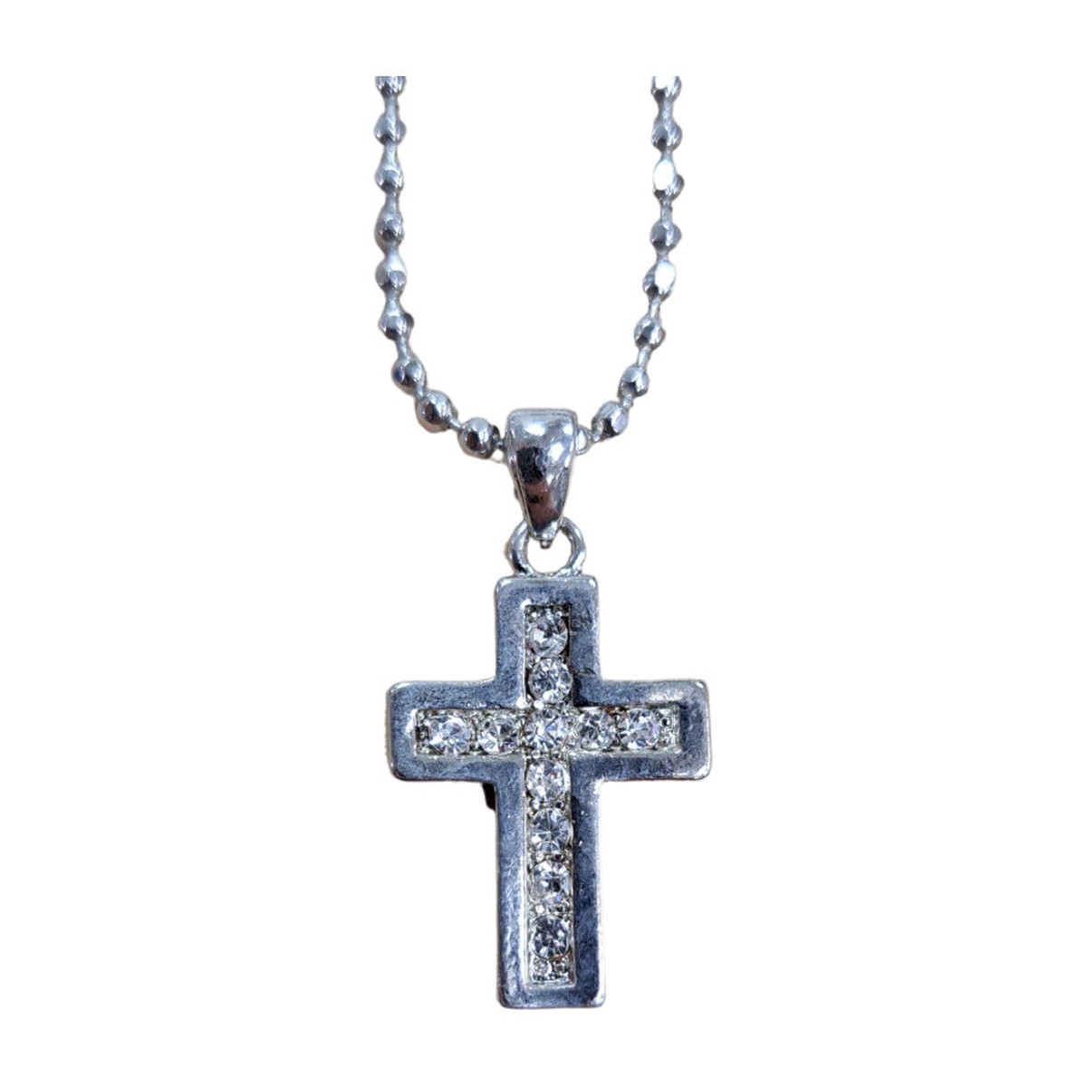 Silver Chain and Cross