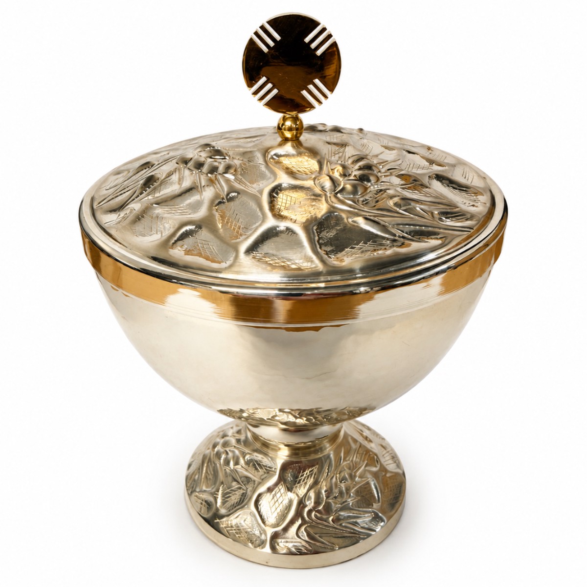 7" High Silver Plate Ciborium