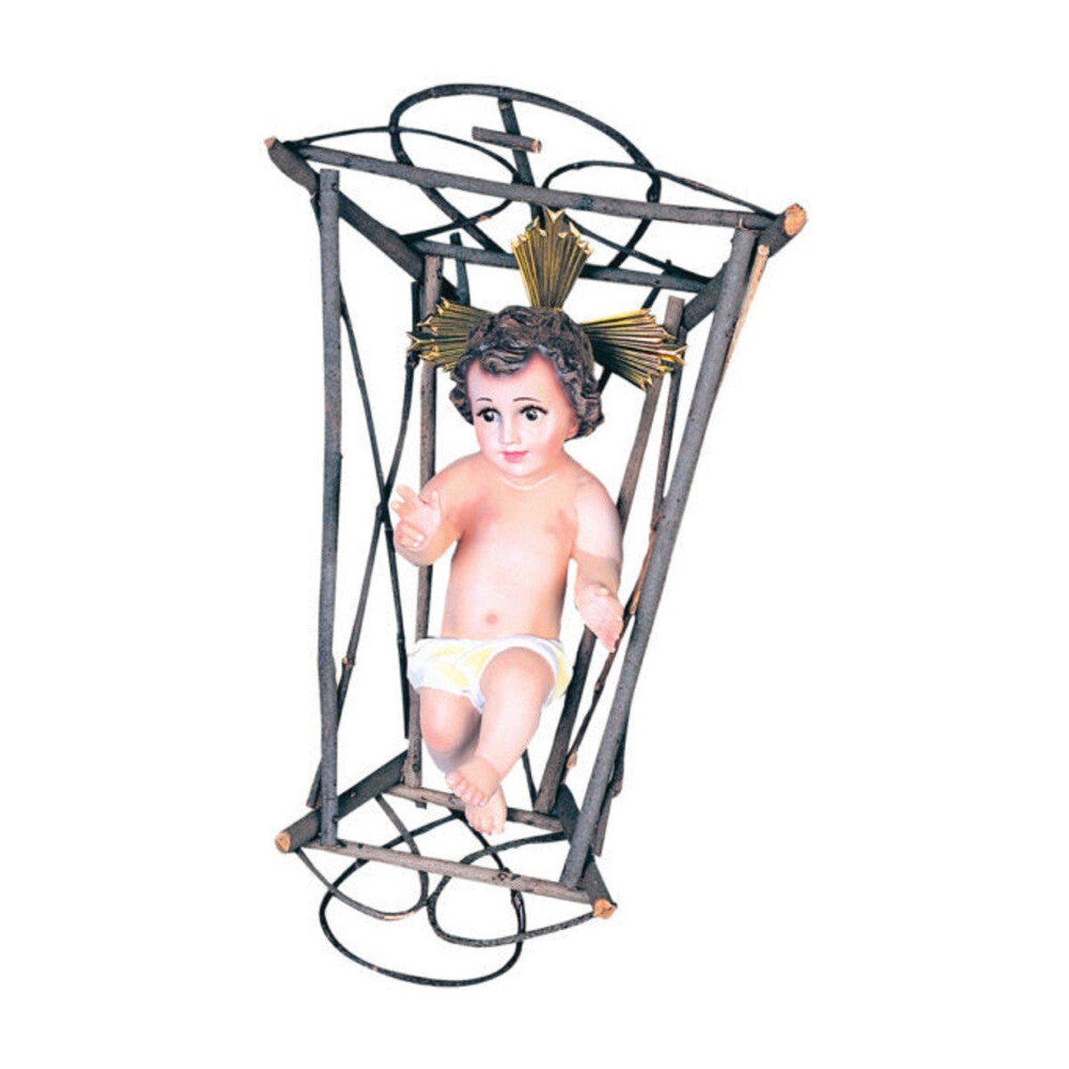 Baby Jesus with Crib - 12"