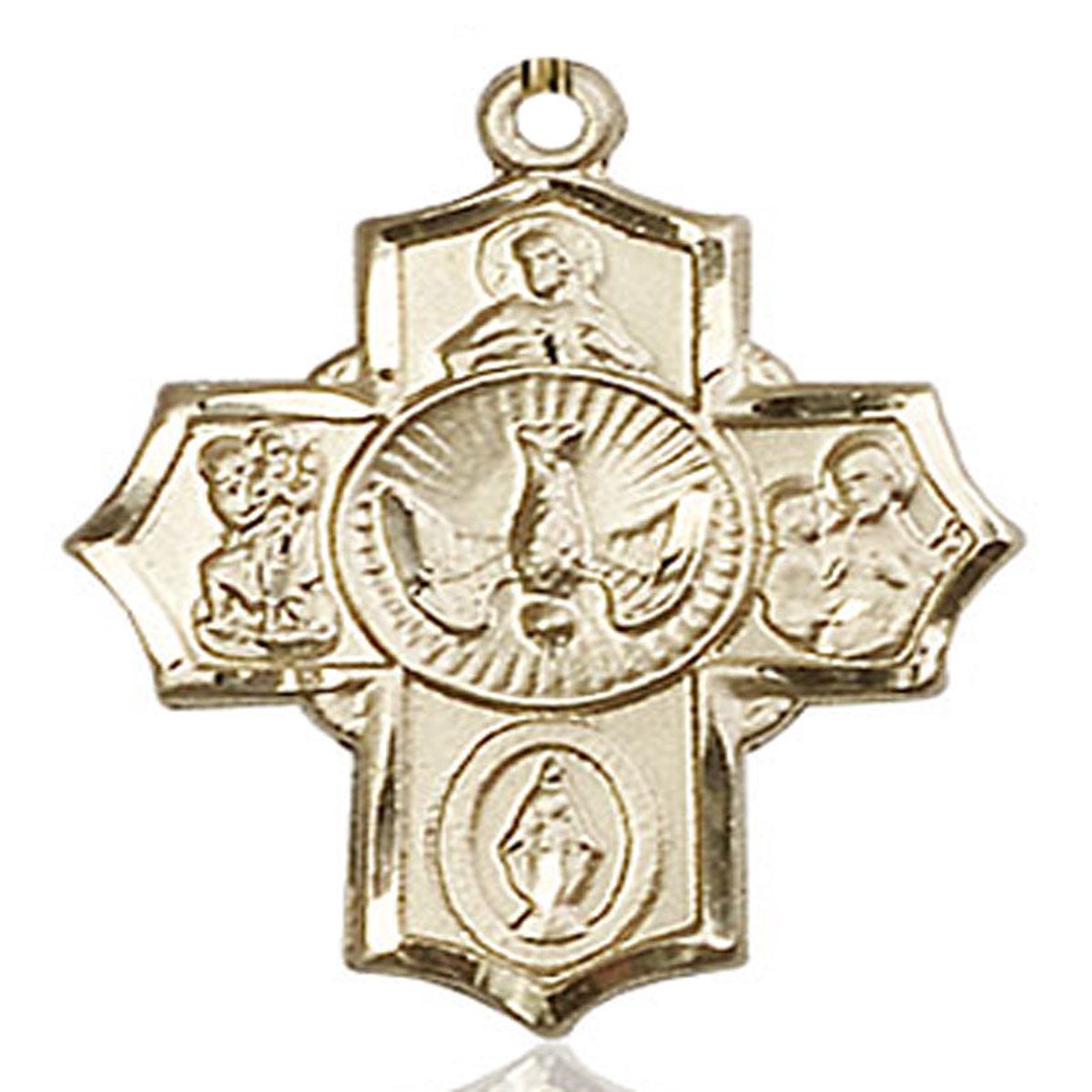 5 Way Cross Pendant, Gold Filled