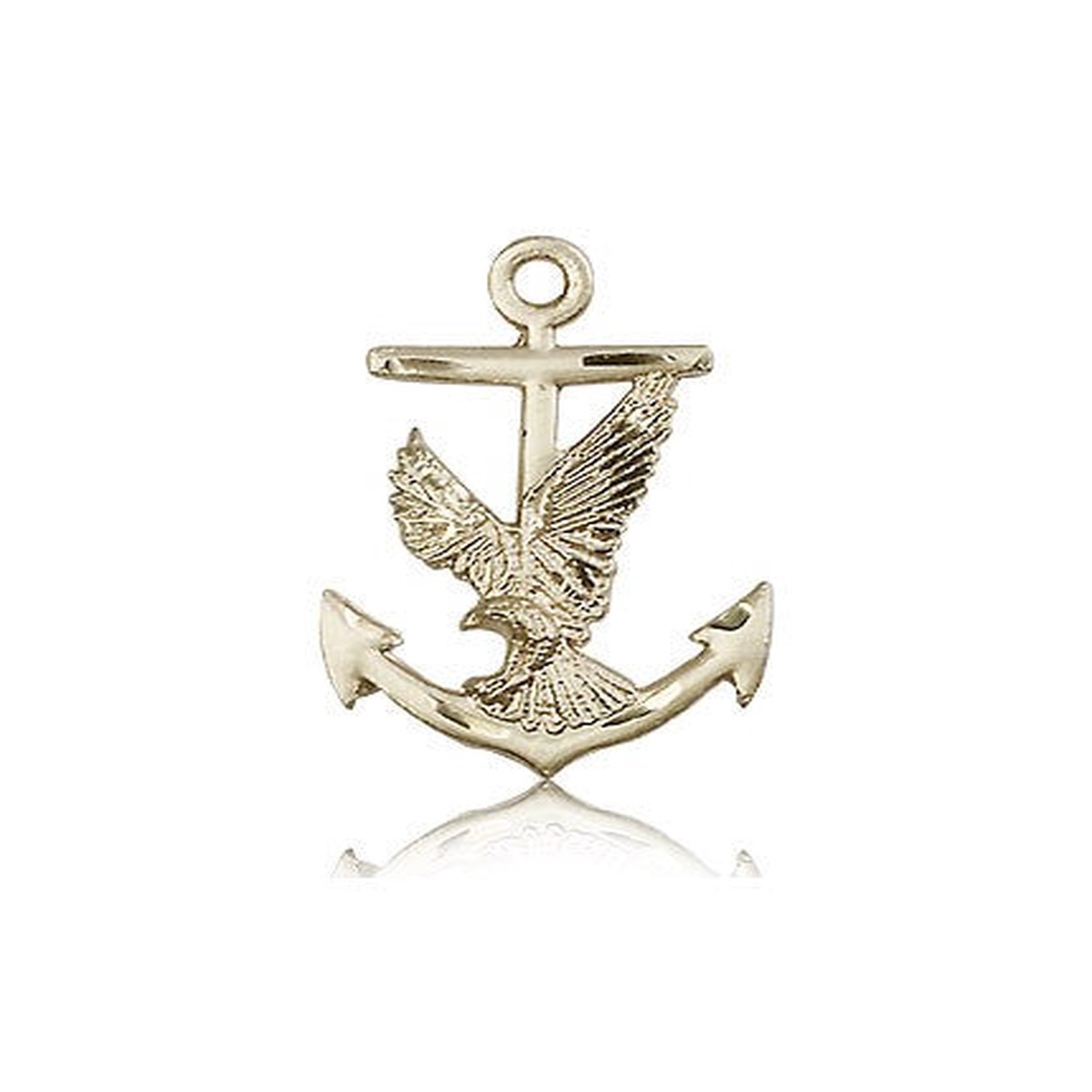 Anchor Eagle Medal, 14 Karat Gold