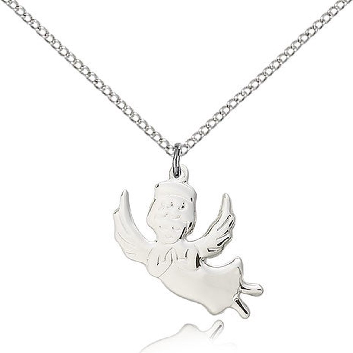 Angel Medal, Sterling Silver