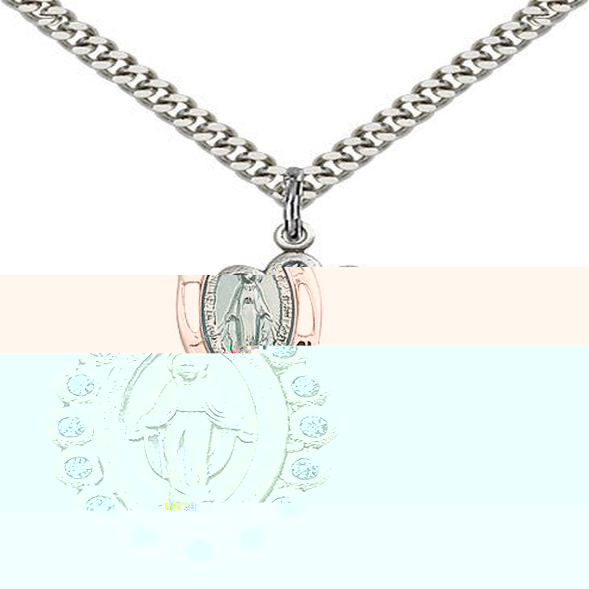Miraculous Medal, Sterling Silver