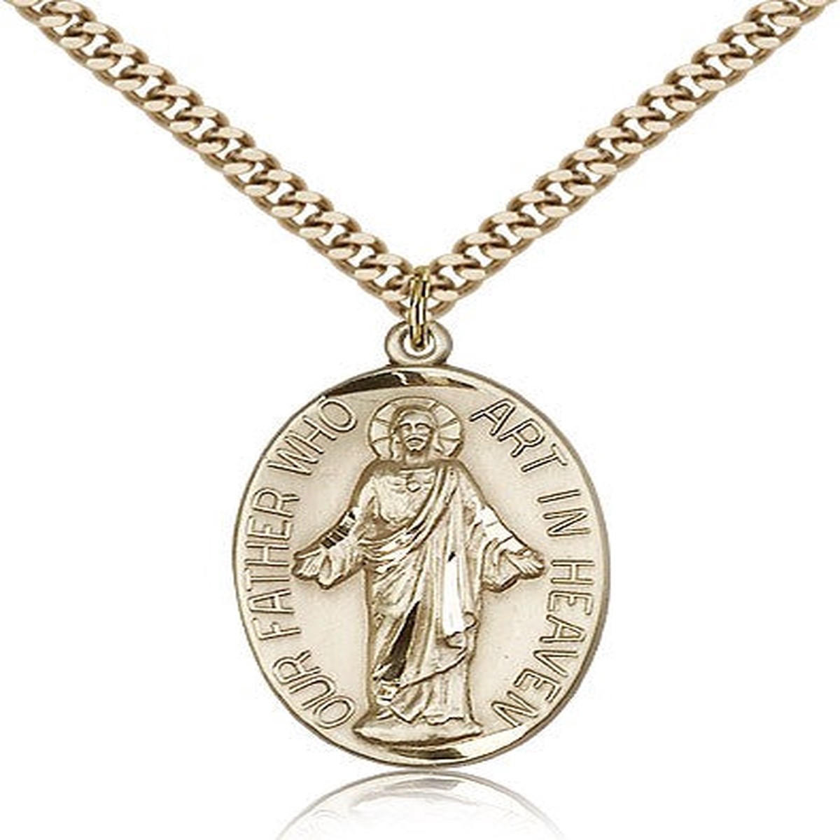 Our Father Medal, Gold Filled