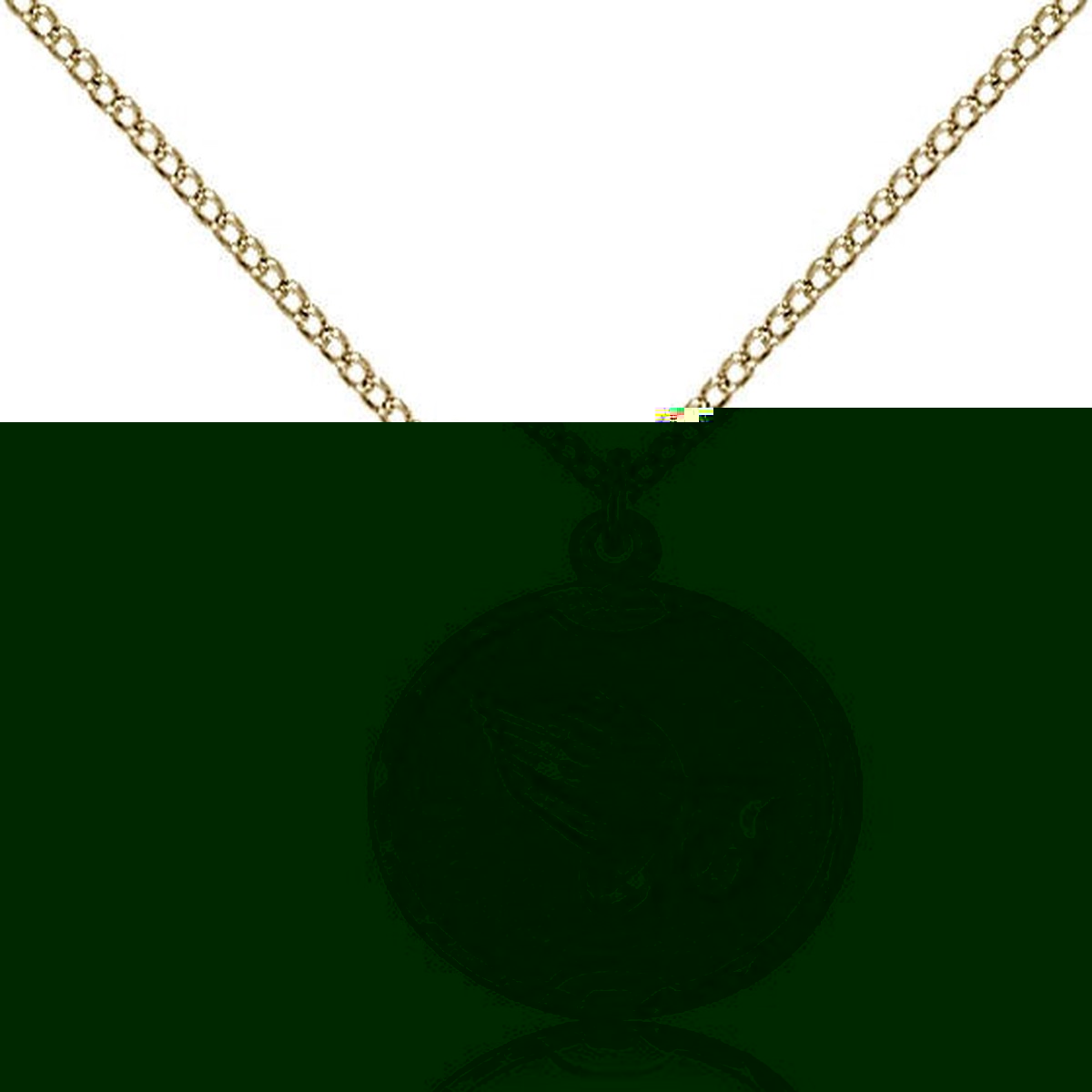 Praying Hands Medal, Gold Filled
