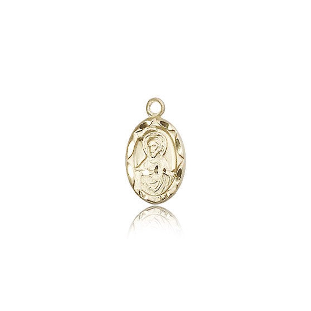 Scapular Medal, 14 Karat Gold