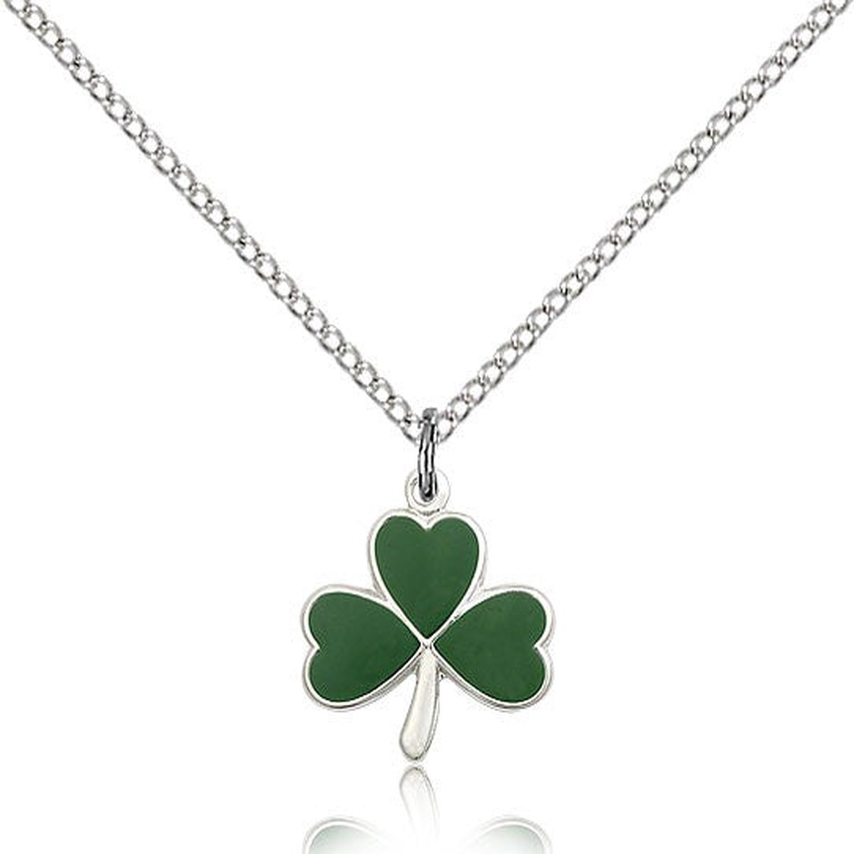 Shamrock Medal, Sterling Silver