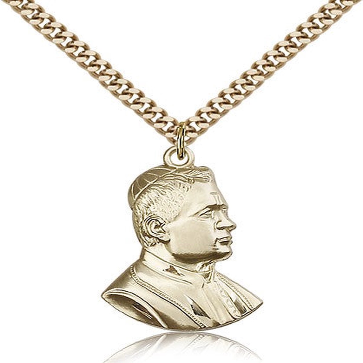 Saint Pius X Medal, Gold Filled