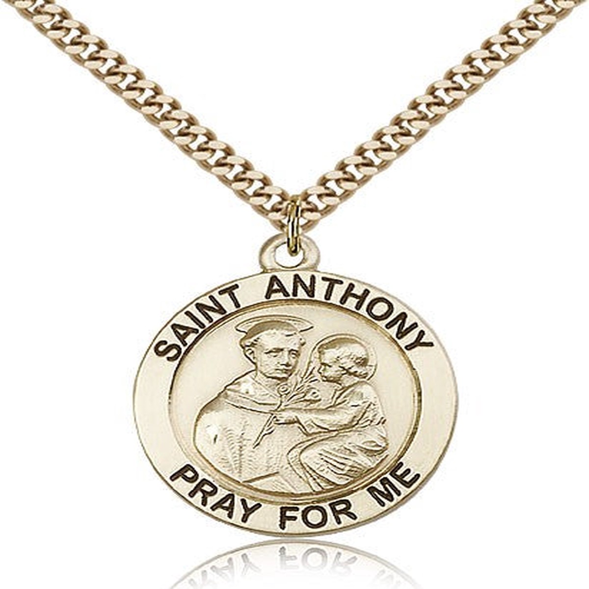 St. Anthony Medal, Gold Filled