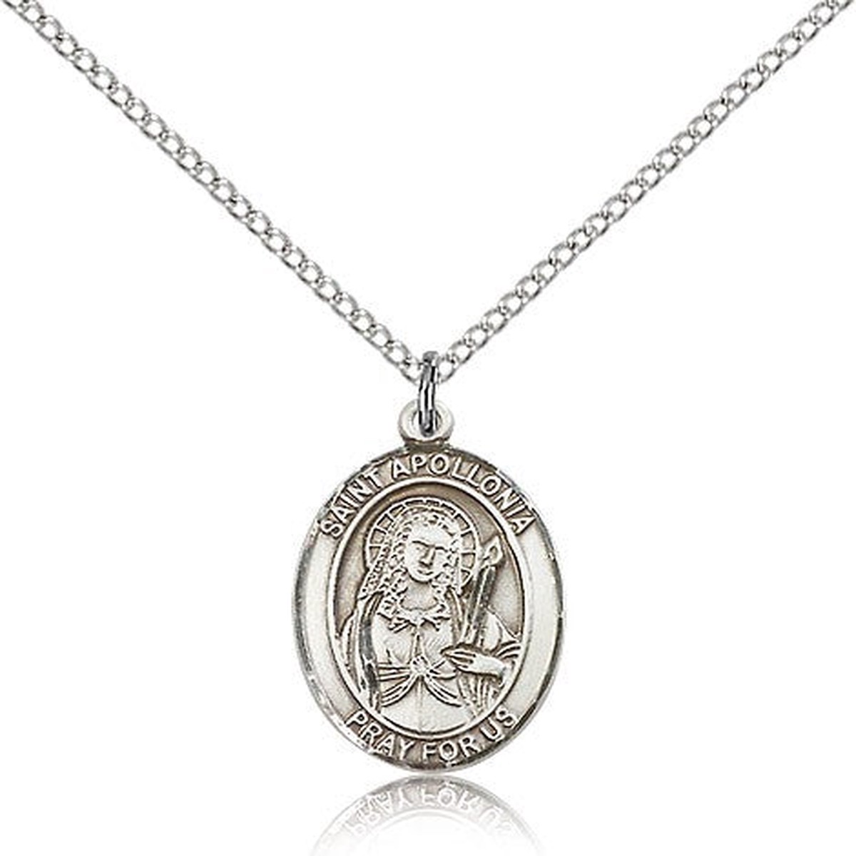 St. Apollonia Medal, Sterling Silver, Medium