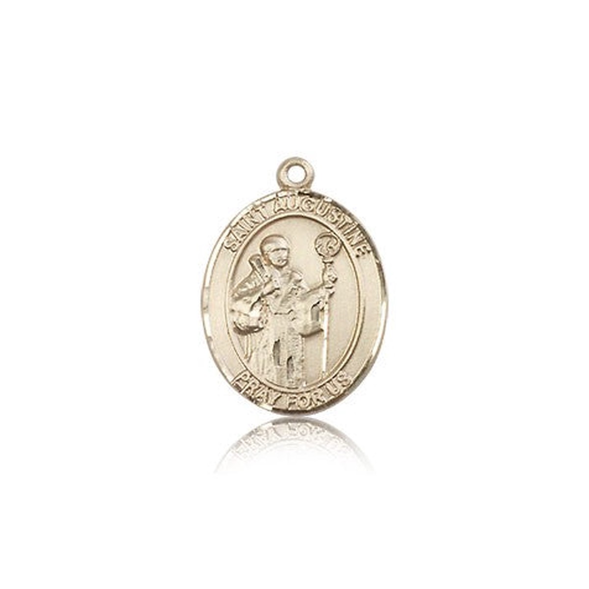 St. Augustine Medal, 14 Karat Gold, Medium