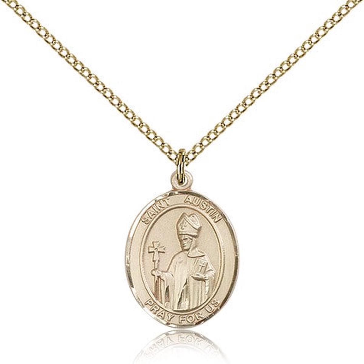 St. Austin Medal, Gold Filled, Medium