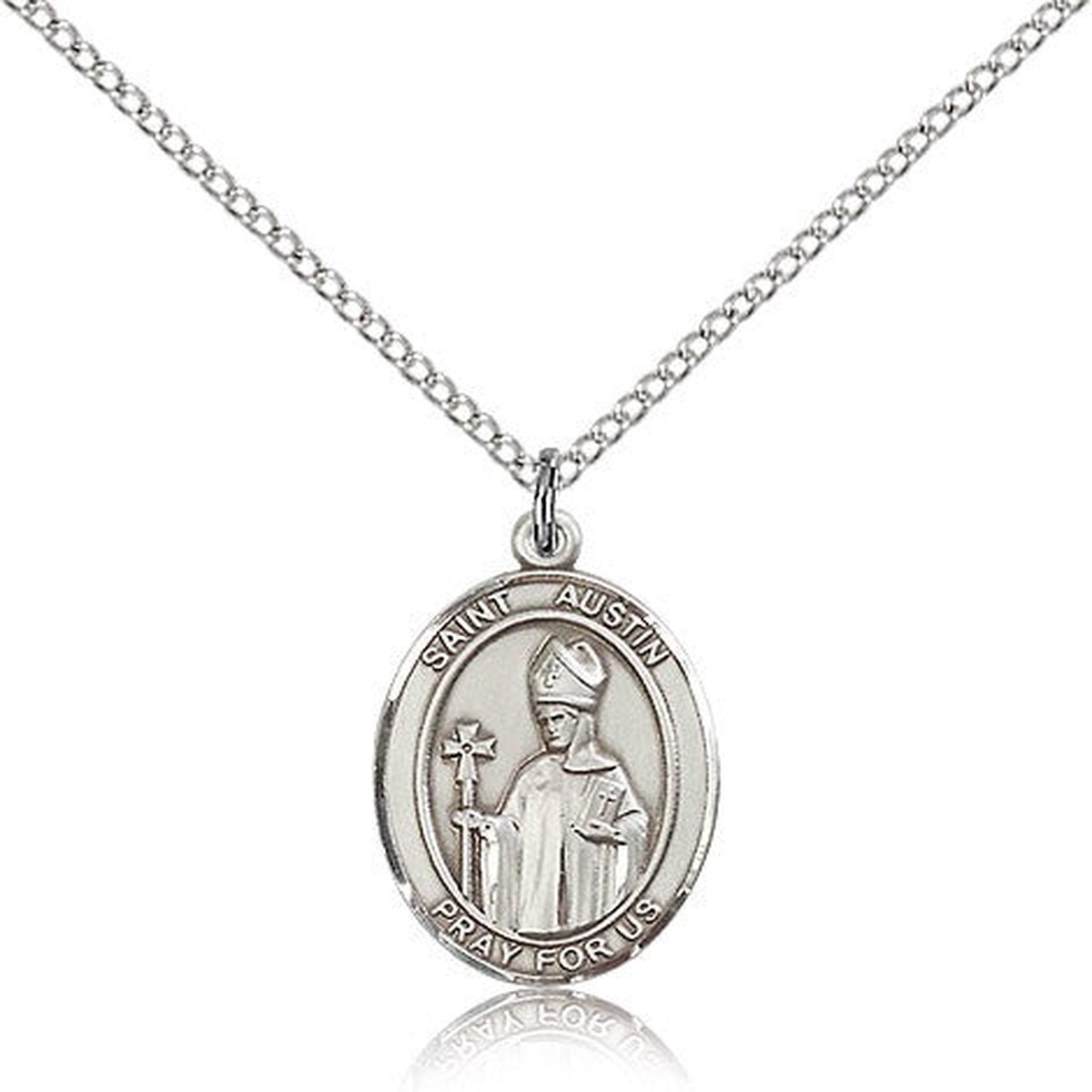 St. Austin Medal, Sterling Silver, Medium