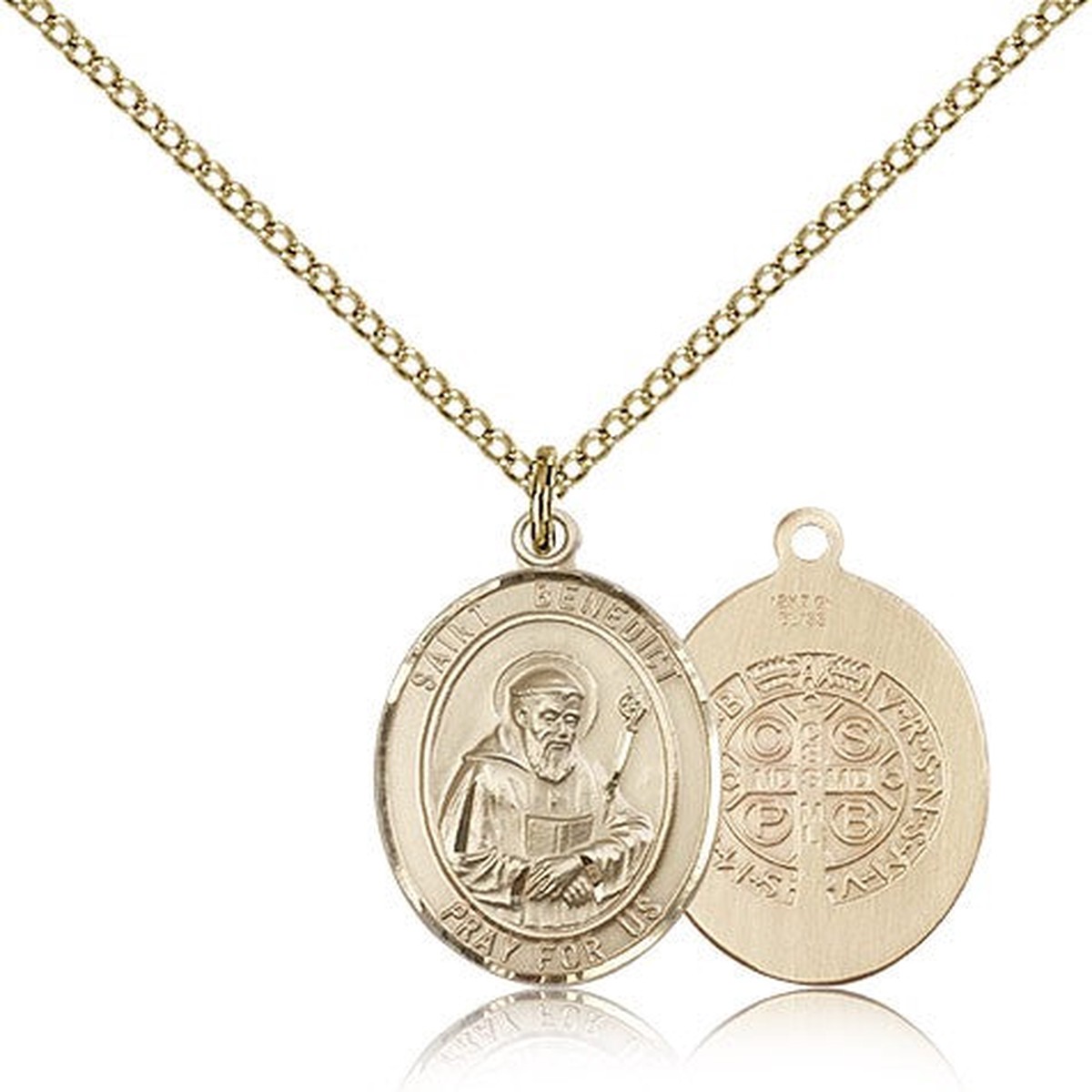 St. Benedict Medal, Gold Filled, Medium