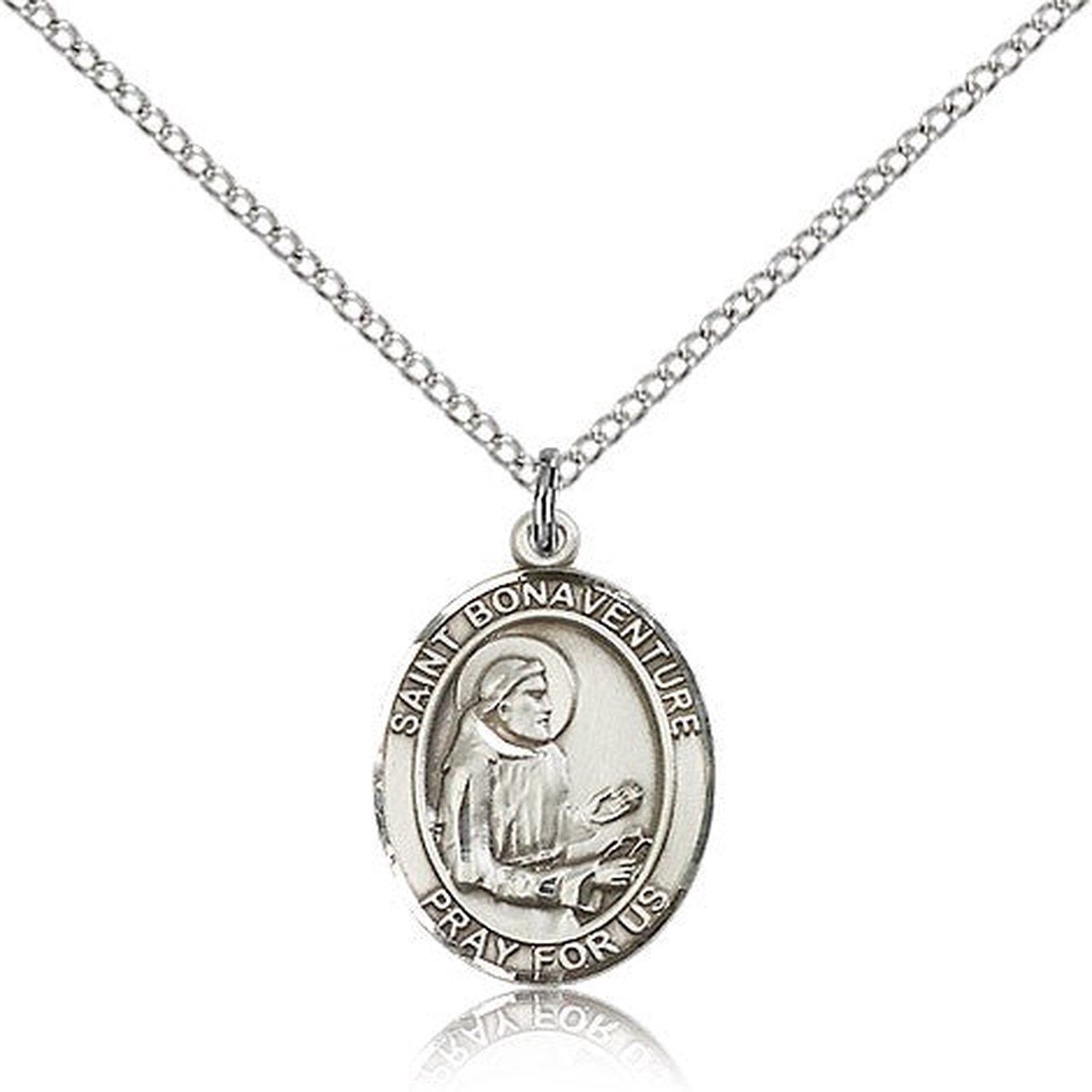 St. Bonaventure Medal, Sterling Silver, Medium