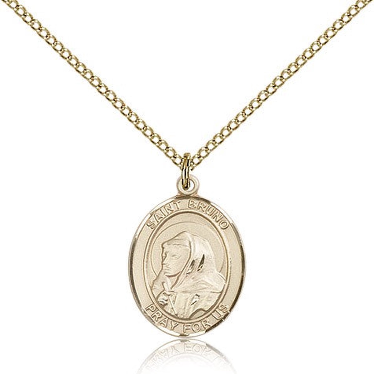 St. Bruno Medal, Gold Filled, Medium
