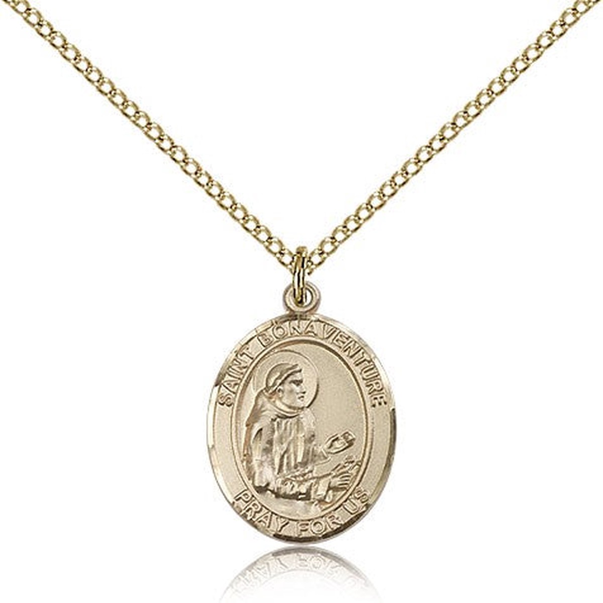 St. Bonaventure Medal, Gold Filled, Medium