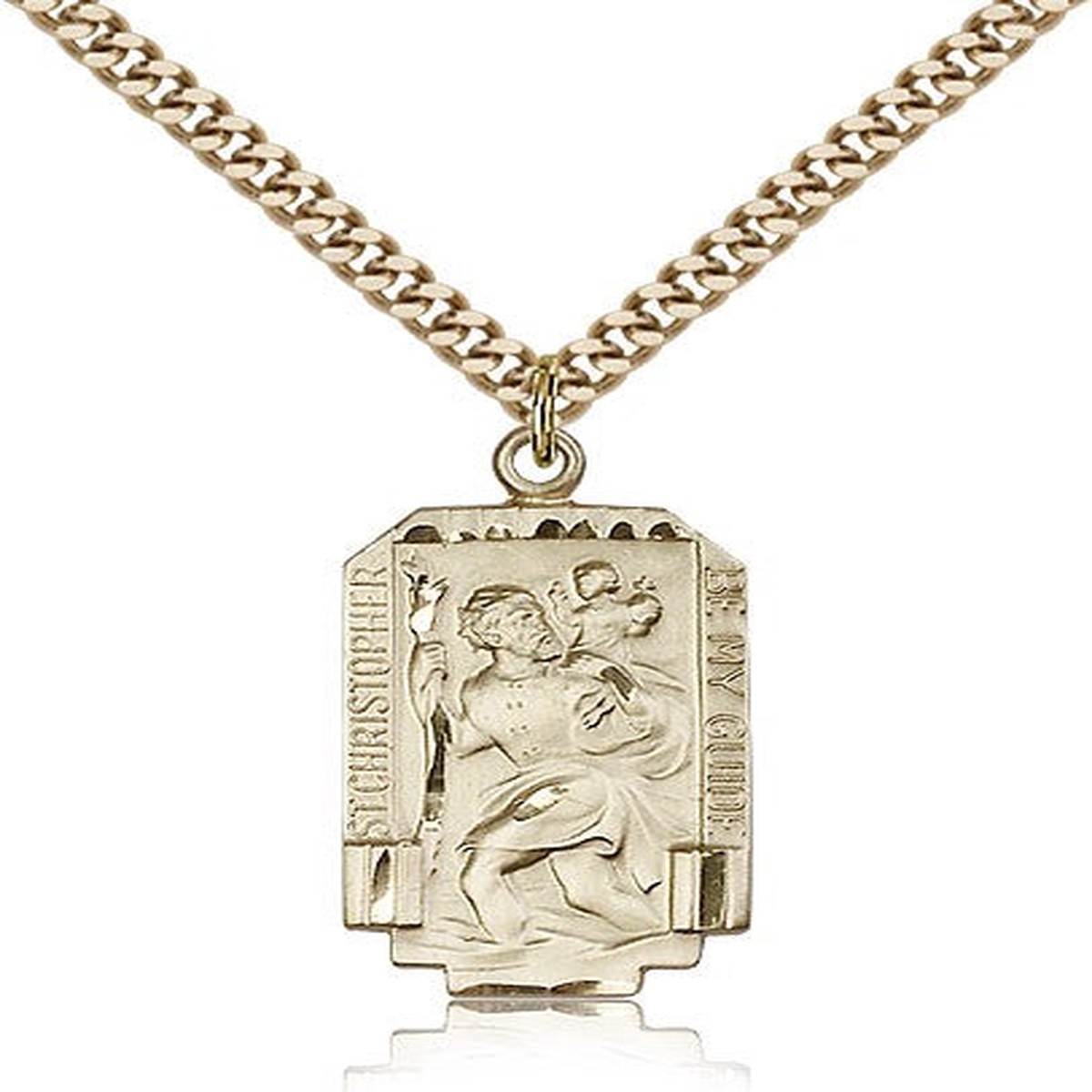 St. Christopher Medal, Gold Filled
