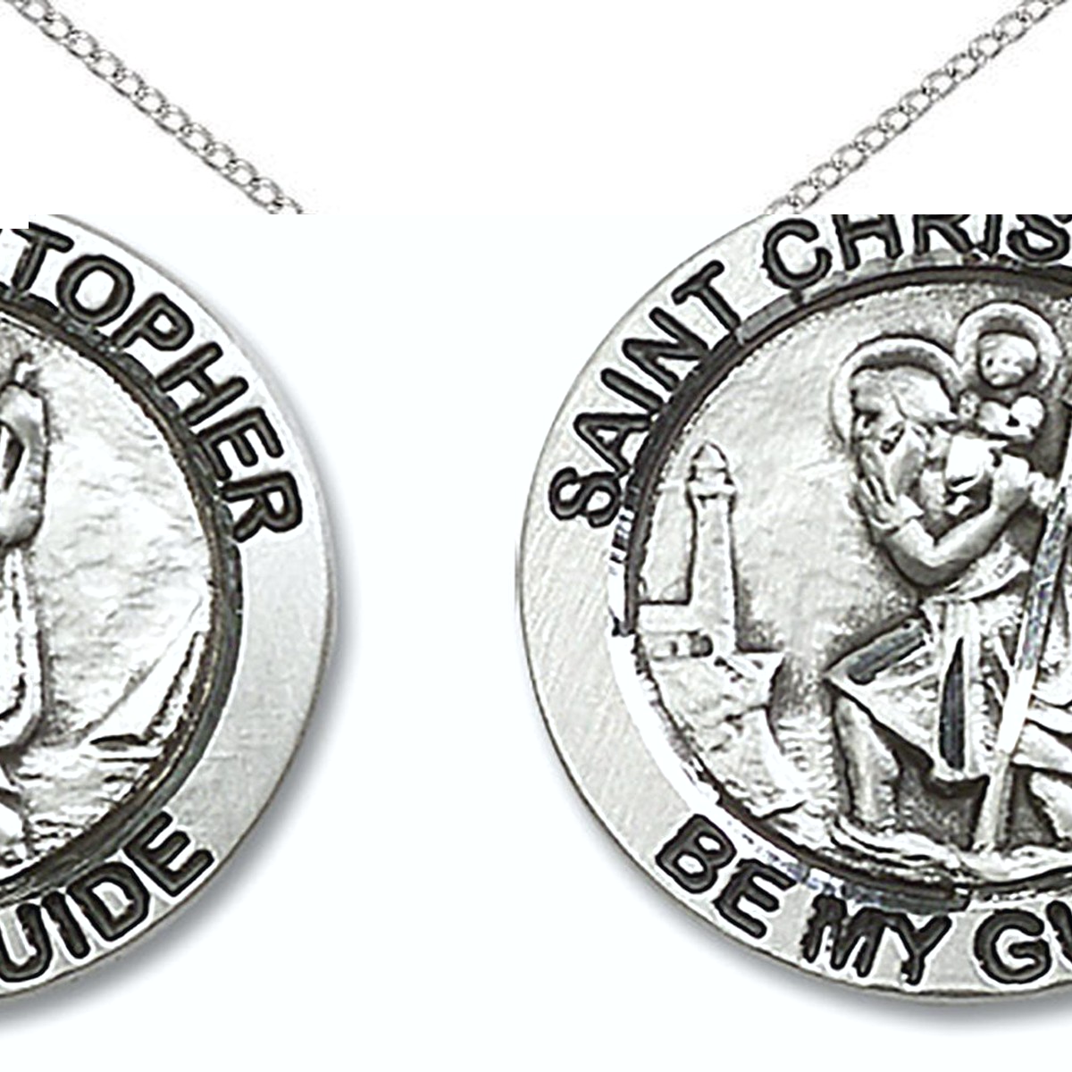 St. Christopher Medal, Sterling Silver