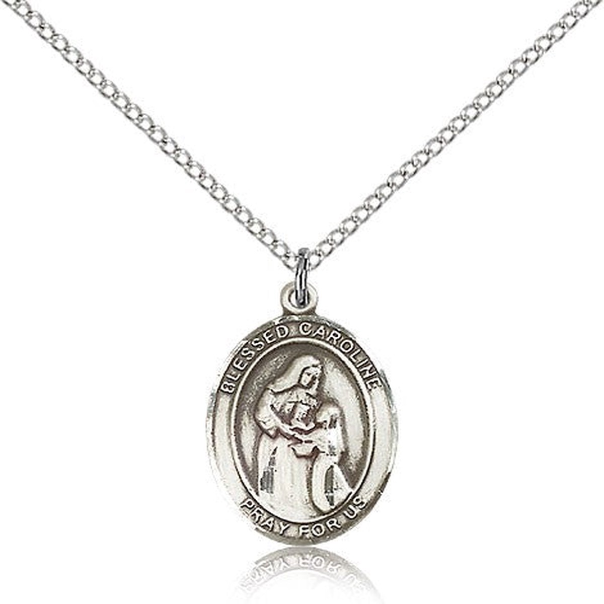 Blessed Caroline Gerhardinger Medal, Sterling Silver, Medium