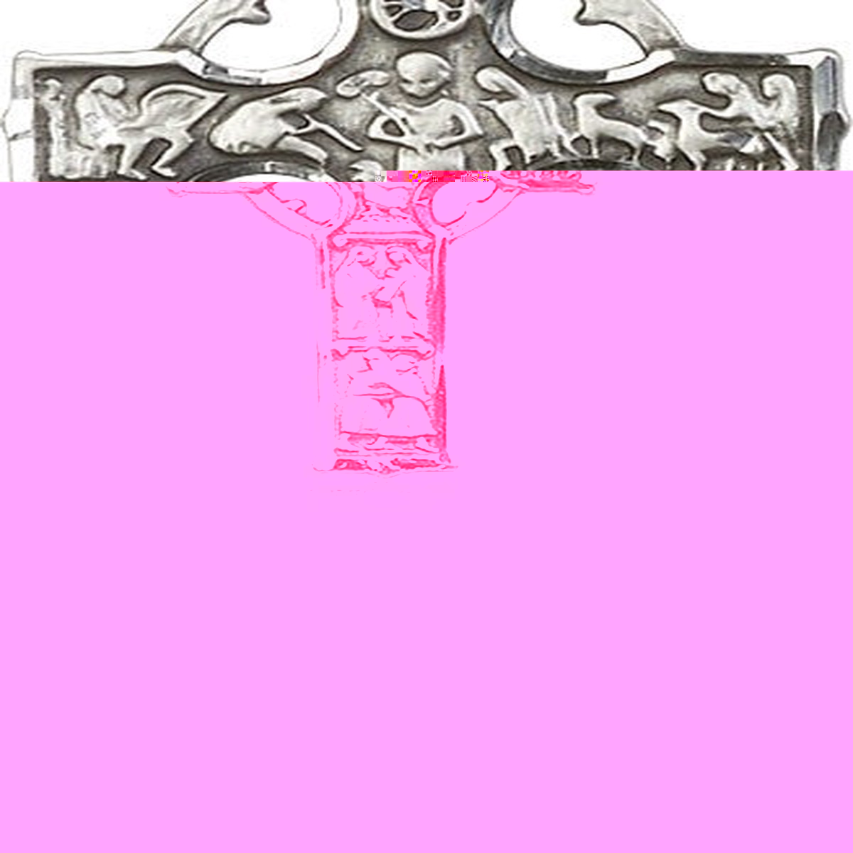 Celtic Cross Pendant, Sterling Silver