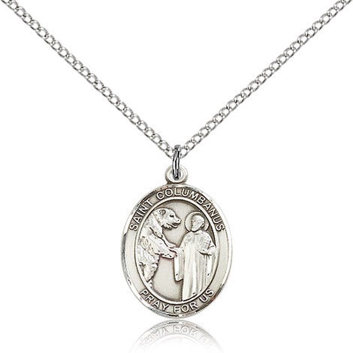 St. Columbanus Medal, Sterling Silver, Medium