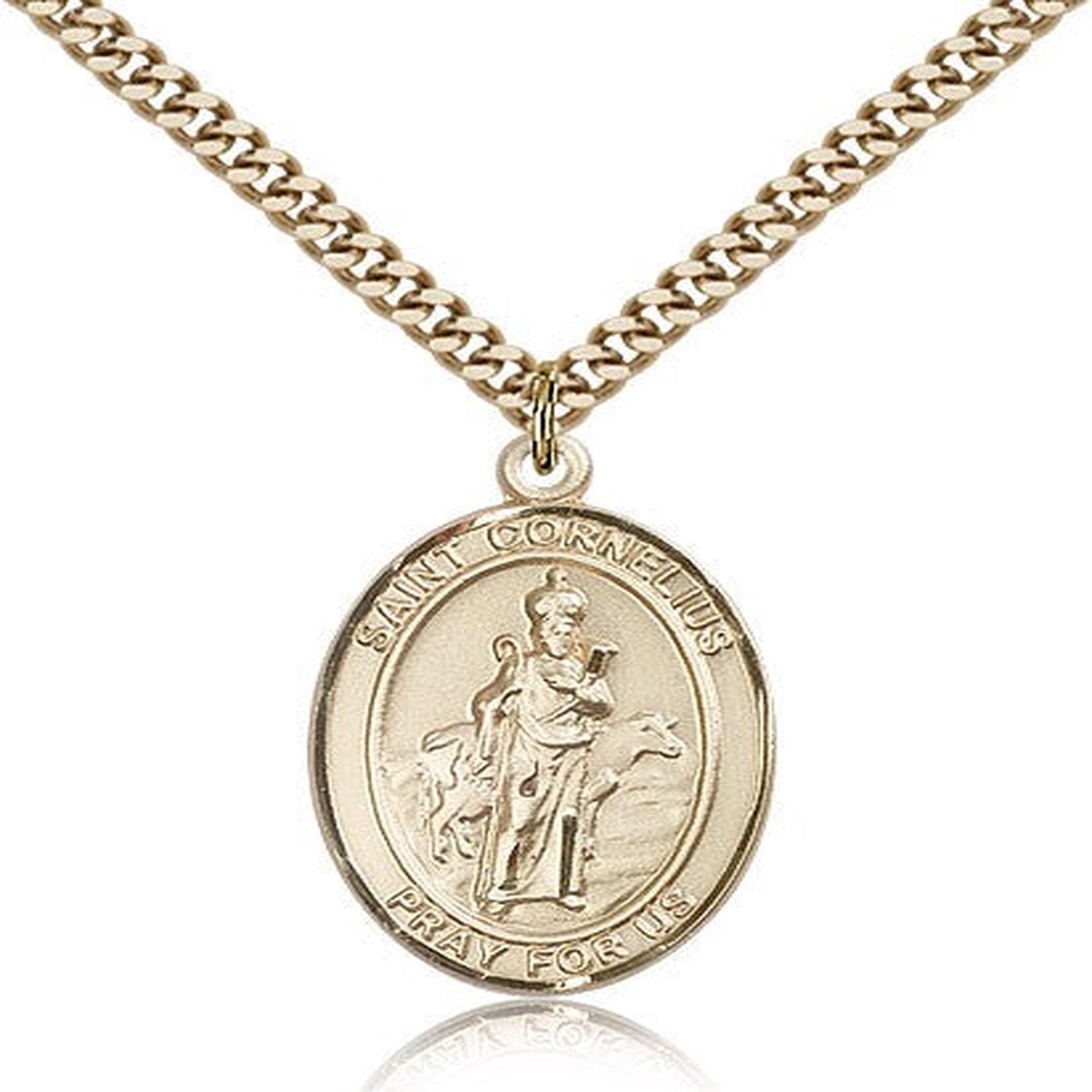 St. Cornelius Medal, Gold Filled, Large