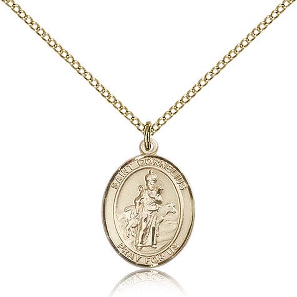 St. Cornelius Medal, Gold Filled, Medium