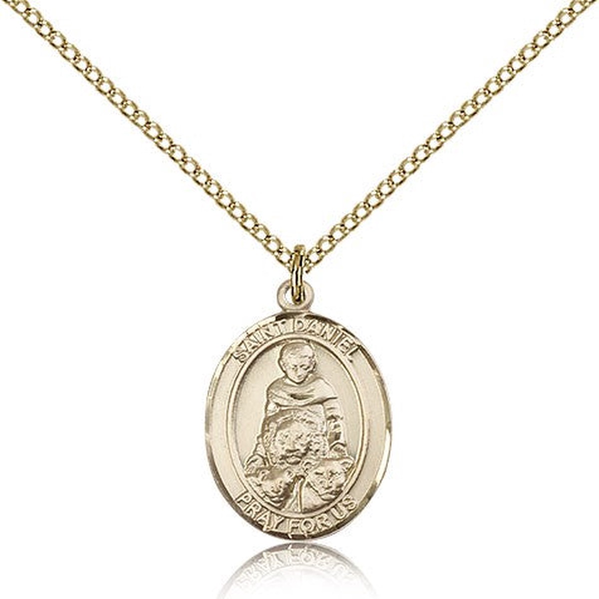 St. Daniel Medal, Gold Filled, Medium