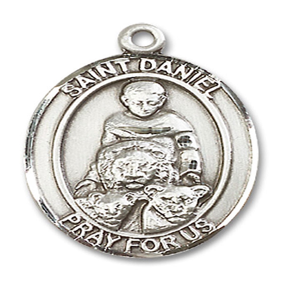 St. Daniel Medal, Sterling Silver, Large