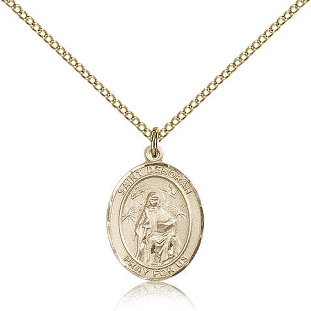St. Deborah Medal, Gold Filled, Medium